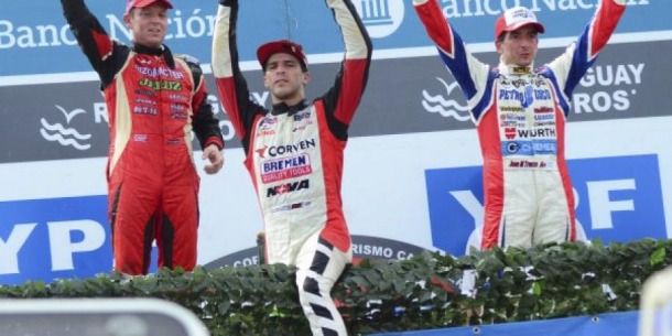 Rossi en el podio, en este momento ya estaba deshidratado