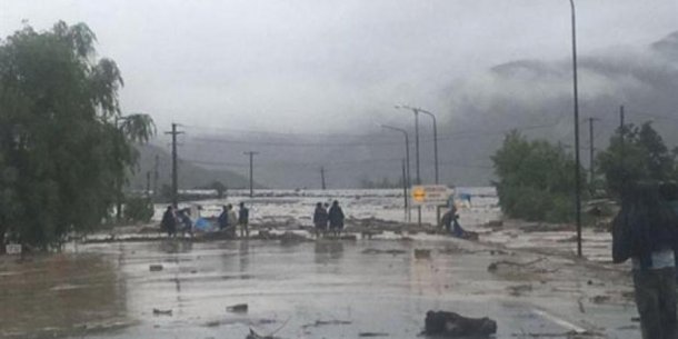 Las lluvias de hoy fueron muy fuertes 