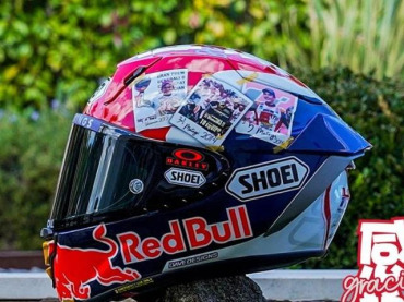 EL CASCO DE MARC MÁRQUEZ PARA DESPEDIRSE DE HONDA EN MOTO GP 